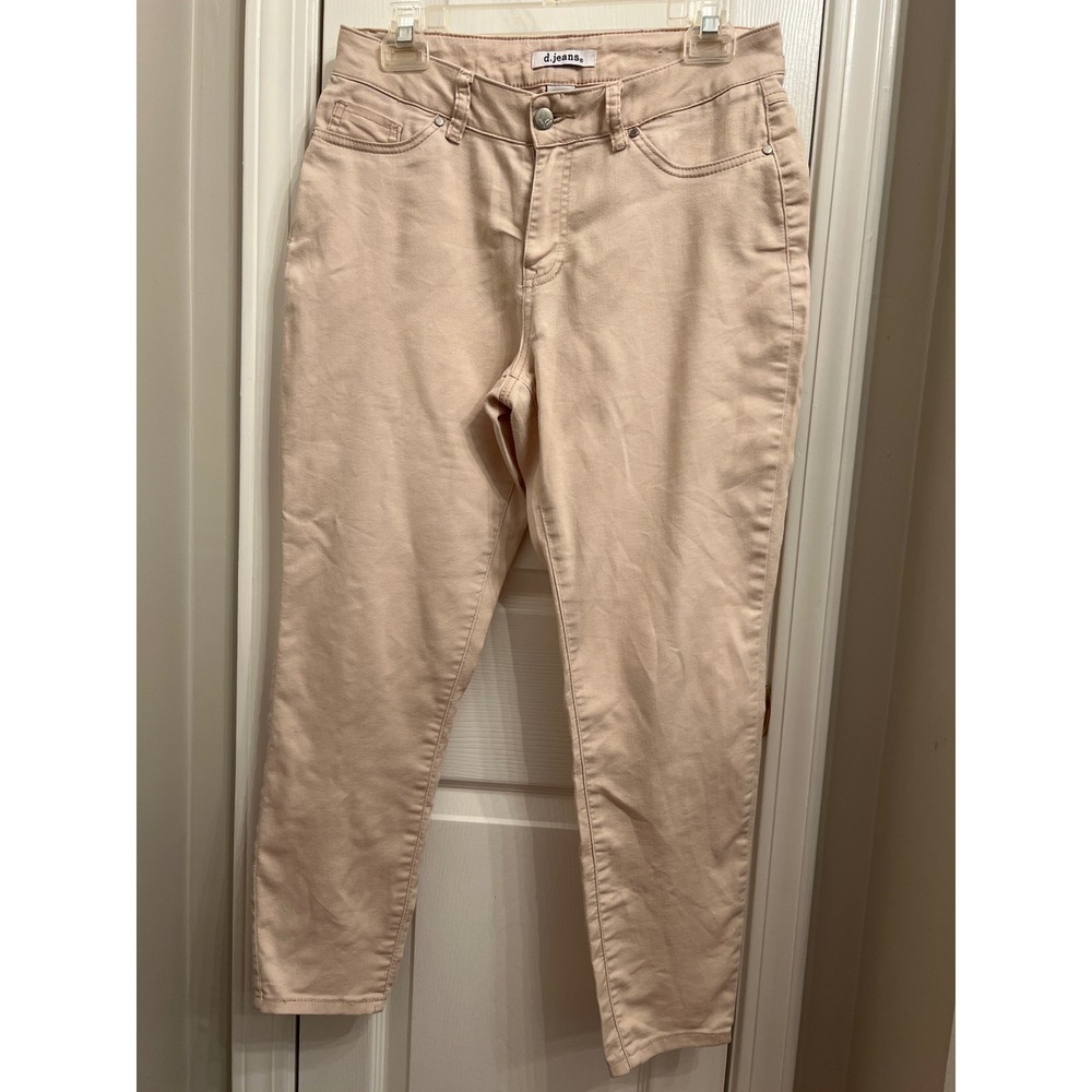 D.Jeans Womens Muted Pink Skinny Ankle Jeans Size 6 Stretch Casual Denim Pants